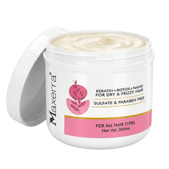 Maxerra Keratin Repair Hair Mask for Dry & Frizzy Hair | 300ml