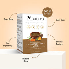 Maxerra Pigmentation Face Mask with Licorice, Turmeric & Aloe Vera | 200g