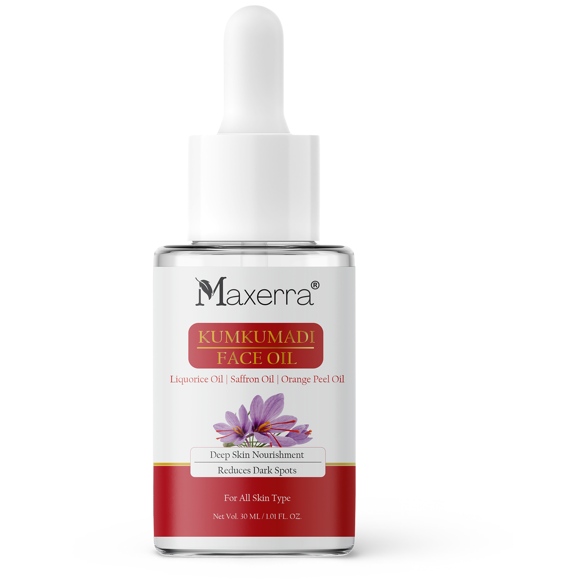 Maxerra Kumkumadi Face Oil with Saffron & Licorice | 30ml