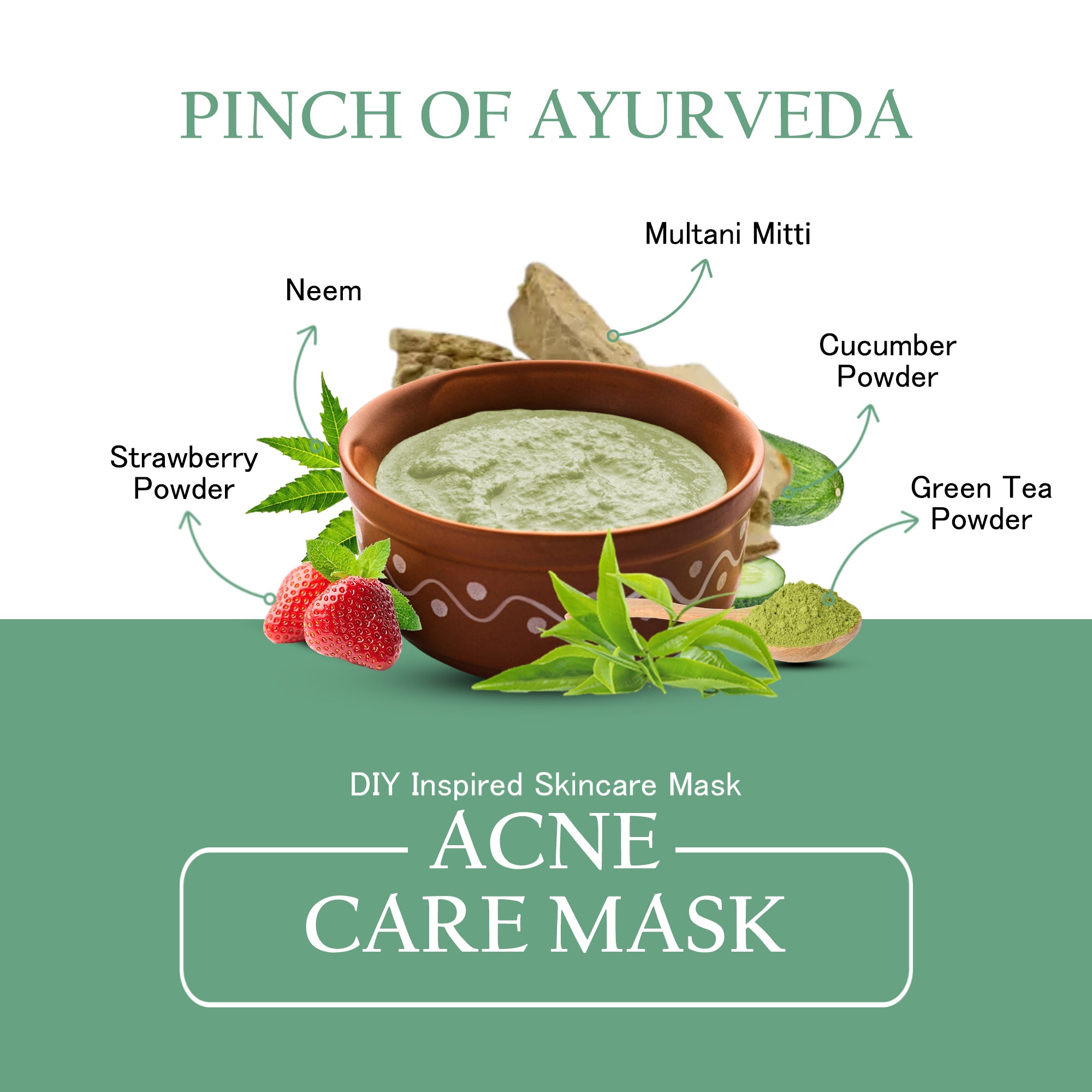 Maxerra Acne Care Mask | Neem, Clay & Liquorice | 200g