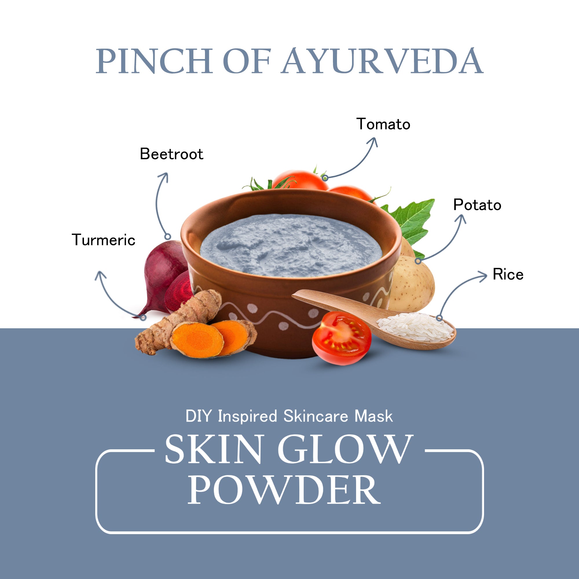 Maxerra Skin Glow Powder Face Mask | DIY Skincare Powder | 200g