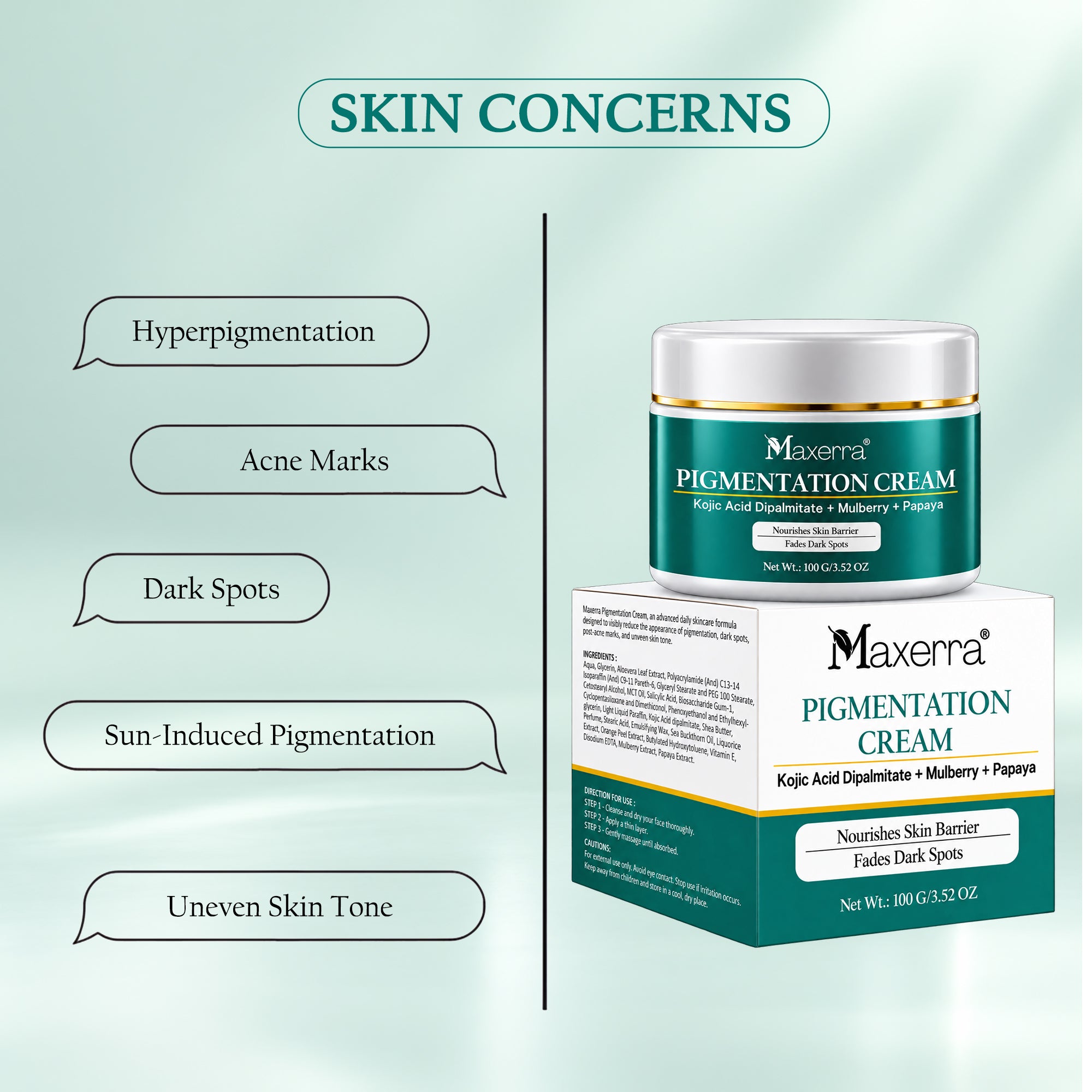 Pigmentation Cream for Dark Spots | Maxerra 100g
